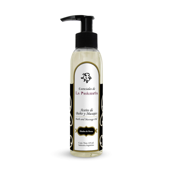 La Pasionaria – Aceite de Baño y Masajes – Pétalos de rosas