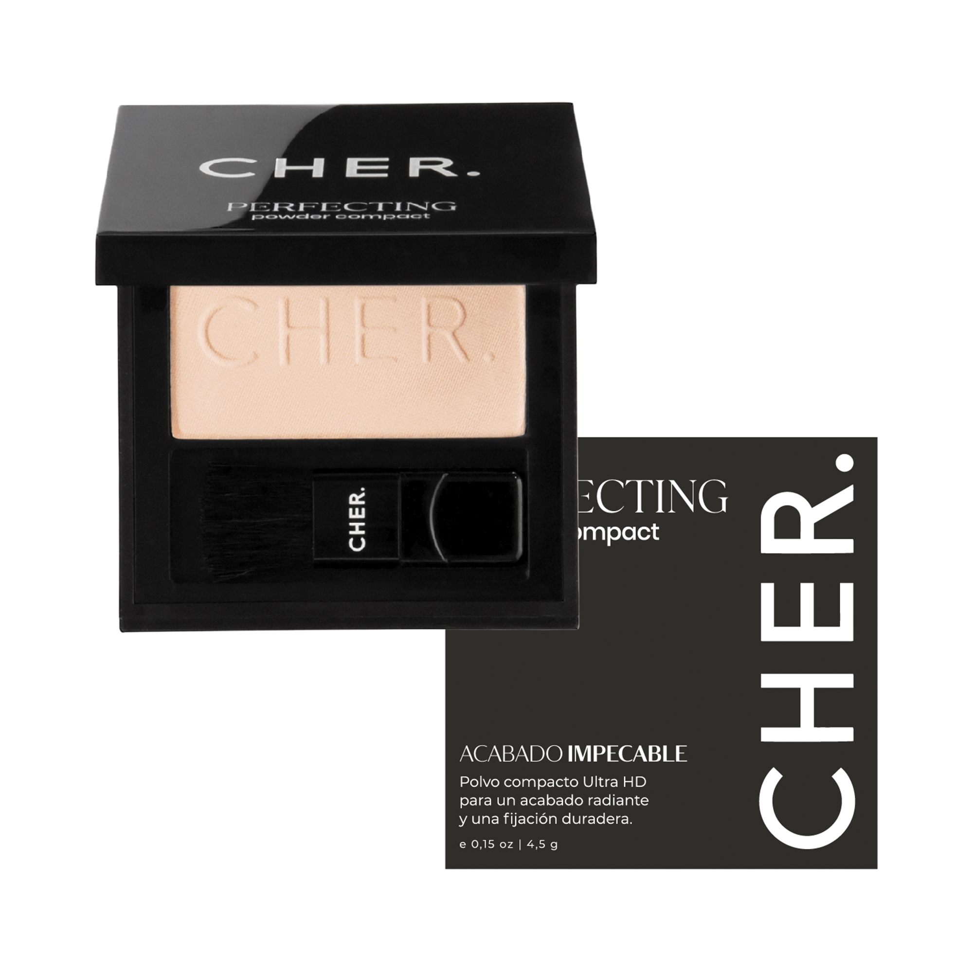 Cher – Perfecting Powder Compact – Beige Claro – 02