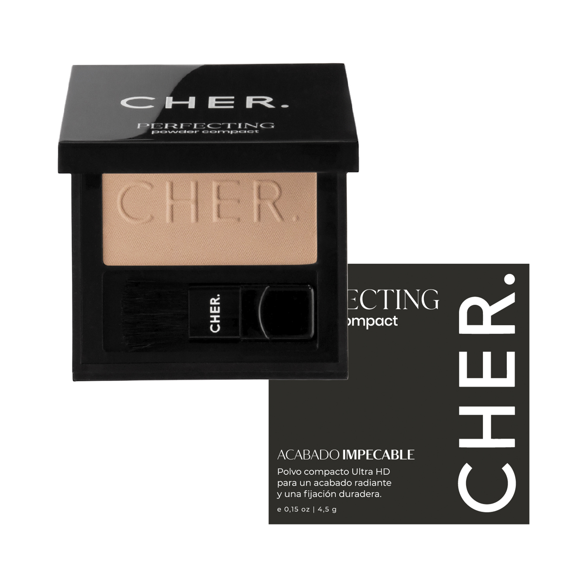 Cher – Perfecting Powder Compact – Durazno – 02